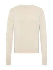 St. Agni | Classic Crew Neck Sweater in Cream Creme | The UNDONE