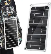 5v Solar Panel | 5v 6w Small USB Solar Panel Charger | Waterproof Battery Chargers with Carabiner Foldable Battery Chargers for Phones, Laptops & Electric Fans