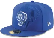 Los Angeles Rams New Era Men's Snapback Cap Hat Blue Football 7 1/2