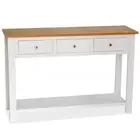 Console Table 118x35x77 cm Solid Oak Wood