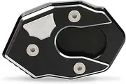 Bracket swingarm spool Fit For KAWASAKI ZX6R ZX10R Z1000/SX Z800 Z900 Z650 Z750 Fit For NINJA1000 650R Kickstand Foot Side Stand Extension Pad Stand Pad(Black)
