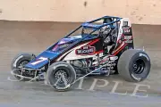 BRYAN CLAUSON #7 R&B TRUCKERS SPRINT CAR RACING ON TRACK 13X19 GLOSSY POSTER