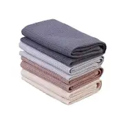 Dish Towels Set, 100% Cotton Waffle Weave One size Beige+khaki+light+grey+dark