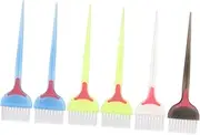 MOTHNUR 6pcs Hair Coloring Brush Durable Reusable Hair Dye Tools for Salon Use Easy to Clean Tint Applicators Mixed Colors Essential Accessories