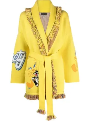 Tweety belted wool cardigan