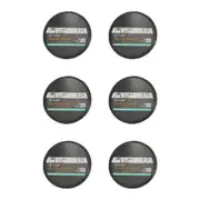 6PK Topchef Non-Stick Pizza Pan 31x1.5cm Carbon Steel Pizza Baking Tray Black