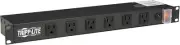 12-Outlet Rackmount PDU Power Strip, Six Front & Six Rear Facing Outlets, 15A,