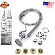 Durable 45-Inch Pre Rinse Hose with High-Pressure Spray Valve for Commercial Use