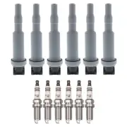 Bosch 6 Ignition Coil NGK 6 Ruthenium HX High Spark Plug Kit For E90 E85 Z4 L6 (for: BMW)