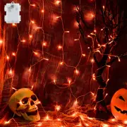 halloween string lights battery operated with timer 98ft 30led lights orange