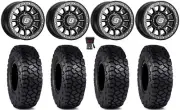 Sedona Sano Bdlk 15x7 Wheels Bk 30" Intersect Tires Polaris Ranger XP 9/1K