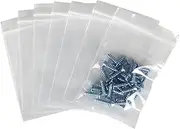 [YQL] 300pcs 2 Mil Small Clear Poly Zipper Bags, 2 x 3 inch Resealable Zip Lock Storage Plastic Bags for Beads Jewelry Candy Pills Coins
