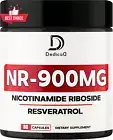 NAD Supplement 1000MG Liposomal Nicotinamide Riboside Resveratrol 80 Caps