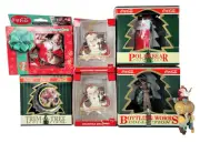 Lot New 7 Coca Cola Coke Ornaments Cards Santa Christmas Holiday Advertising