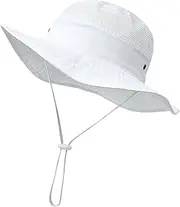 [Malaxlx] Baby Bucket Sun Hat Toddler Kids Cute Print Summer Outdoor Beach Hat for 6 Months - 8 Years Old Boys Girls