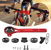 BIKOOCO Bike Computer Mount Out Front Cycling Computer Mount Compatible with Garmin,Wahoo,Bryton,Cateyer,Gopro Interface Sports Action Camera and Bike Light Mount for Cycling Lovers