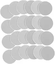 MOTHNUR 300pcs Bottle Top Lid Gasket Mylar Sealer Sealing Caps Bottle Cap Gasket Small Glass Jars Heat Resistant Rubber Seal for Glass Jar Lid Aluminum Tube Sealer Aluminum Foil Silver