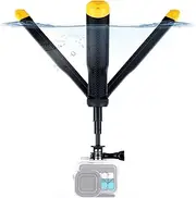 4 in 1 Floating Selfie Stick for GoPro Hero 13 12 11 10 9 8 7 6 5 4 3 Mini Max Fusion Session, SJCAM, AKASO Action Camera, Extendable Tripod Stand, Waterproof Pole Monopod Hand Grip