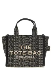 [Marc Jacobs] Marc Jacobs-The Monogram Jacquard Small Tote Borse A Mano Nero-Donna OS