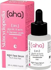 Skincyclopedia AHA PHA Peeling Serum, Face Serum with 20% Glycolic, Lactic, Almond and Polyhydroxy Acids, Chemical Face Scrub, Glycolic Acid Face Exfoliant, Face Care, 30 ml