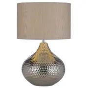 Hanoi Table Lamp Silver | Telbix Lighting