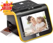 Slide N Scan 35mm Film Scanner, 5" LCD, Convert Negatives & Slides to 22MP JPEG