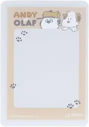 [SUN-STAR] Sunstar Stationery S2220610 Snoopy Card Case, Hard Pressing Goods, Mycollection Andy & Olaf, Andy & Olaf, 【サイズ】 外寸W70×H100×D2mm / 内寸W67×H94mm