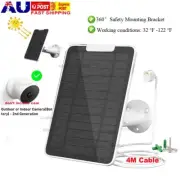 5W Solar Panel Charger Compatible For Google Nest Camera Outdoor +4M Cable IP65