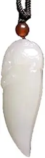 [YYFQFJOL] Jade pendant necklace,Jade necklace, Pure Hetian Jade Necklace White Jade Pendant Jewellery