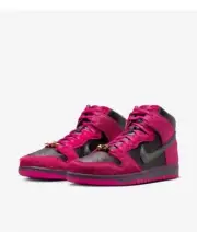 Run The Jewels × Nike SB Dunk High "Active Pink and Black" DX4356-600 [US 9 Mens