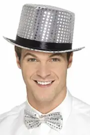 Smiffys 48262 Sequin Top Hat One Size