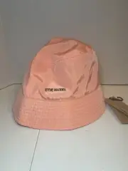 STEVE MADDEN ORANGE SATIN LINING BUCKET HAT OSFA 100% POLYESTER NEW
