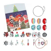 Catzon Christmas Advent Calendar for Girls DIY Jewelry Making Kit Gift with 2 Bracelets