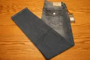 NWT MEN'S TRUE RELIGION JEANS Multiple Sizes Geno Flap Slim Medium Freesia $159