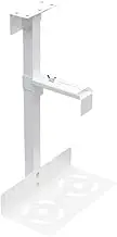 PC Stand Under Desk PC Holder Mount Adjustable Height and Width CPU Tower Stand Under Desk PC Wall Mount PC Holder Desk PC Tower Stand CPU Holder CPU Tower Stand(White)