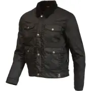 Millington D3O Black Waxed Motorcycle Jacket