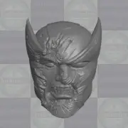 Ultimate Wolverine v3 custom head for Marvel Legends & 1:6 & 1:18 & more figures