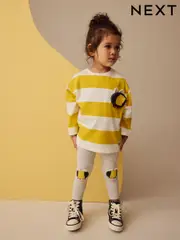 Yellow Bee Long Sleeve Bag 100% Cotton T-Shirt (3mths-7yrs) (E44974) | $12 - $14
