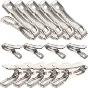 40 Pcs Garden Clamp Stainless Steel Fixing Clips Clamps with Spring
