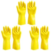 3 Pair Reusable Dishwashing Gloves Household Cleaning Gloves Waterproof qiGBg