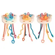 Push Puller Rattle Musical Teething Toy Pull String Children Gym Toy