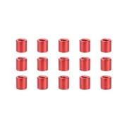 15 Pcs Standoff Spacer, Aluminum Round Straight Spacer (Red, M3, 6mm)