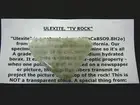 (r33-55) 1-5/8" Ulexite stone Mineral TV rock Boron, CA from borax mine specimen