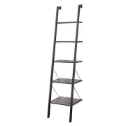 NNEDPE Amelia 5-Tier Ladder Shelf - Walnut