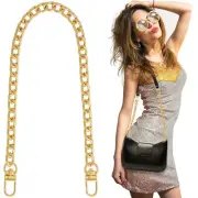 1 Pack Flat Purse Chain Iron Bag Link Chains Shoulder Straps Chains with Meta...