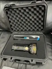 Olight Marauder Mini Powerful LED Flashlight with RGB 7000 Lumens Golden Black