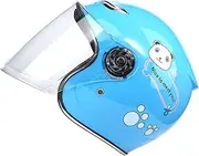 MUSISALY Cartoon Motorbike Helmet for Full Protective Helmet with Clear Lens for Outdoor Skating and Riding Lightweight Breathable Design for Years Old
