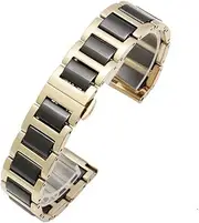 YCBFGAZATK Ceramic Bracelet Fit For Armani Fit For Mido Fit For Longines Watchband Femal Wristband 14mm 16mm 18mm 20mm 22mm 24mm