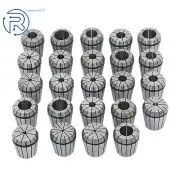 New 24Pcs ER40 Collet Set Metric Size High Precision Spring Clamping Collets