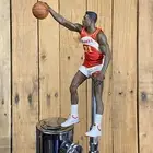 Atlanta Hawks Beer Tap Handle Dominique Wilkins NBA Basketball Red Jersey Pony
